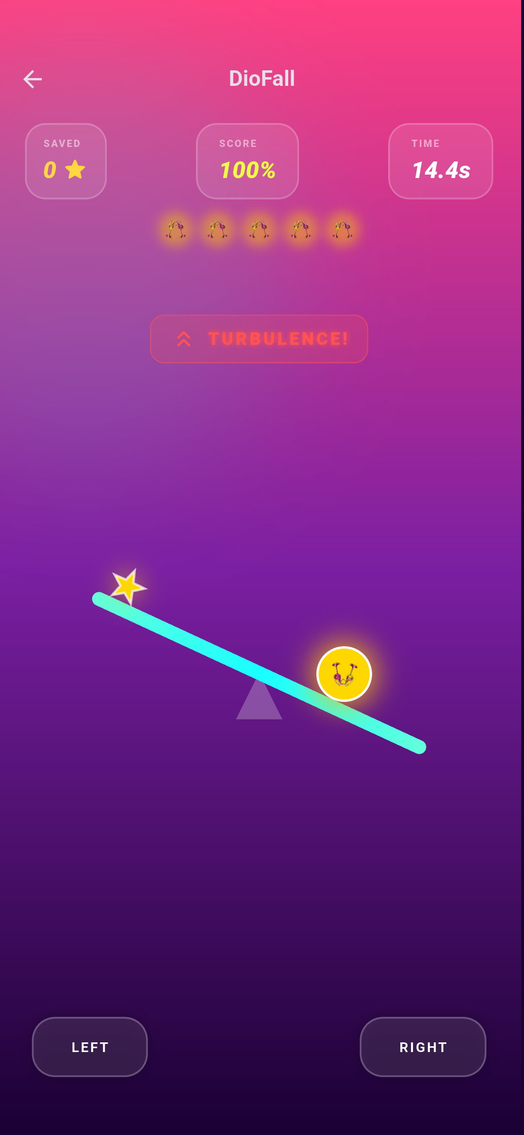 DioFall game screen