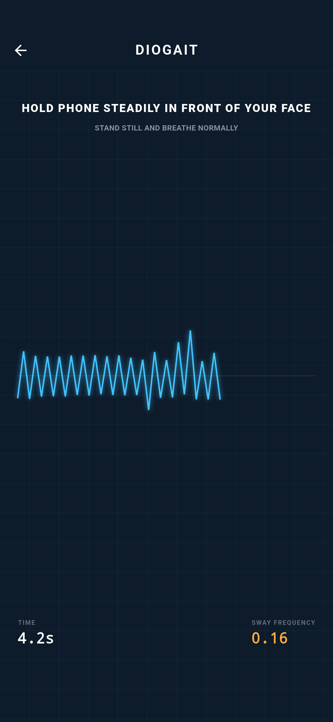 DioGait game screen
