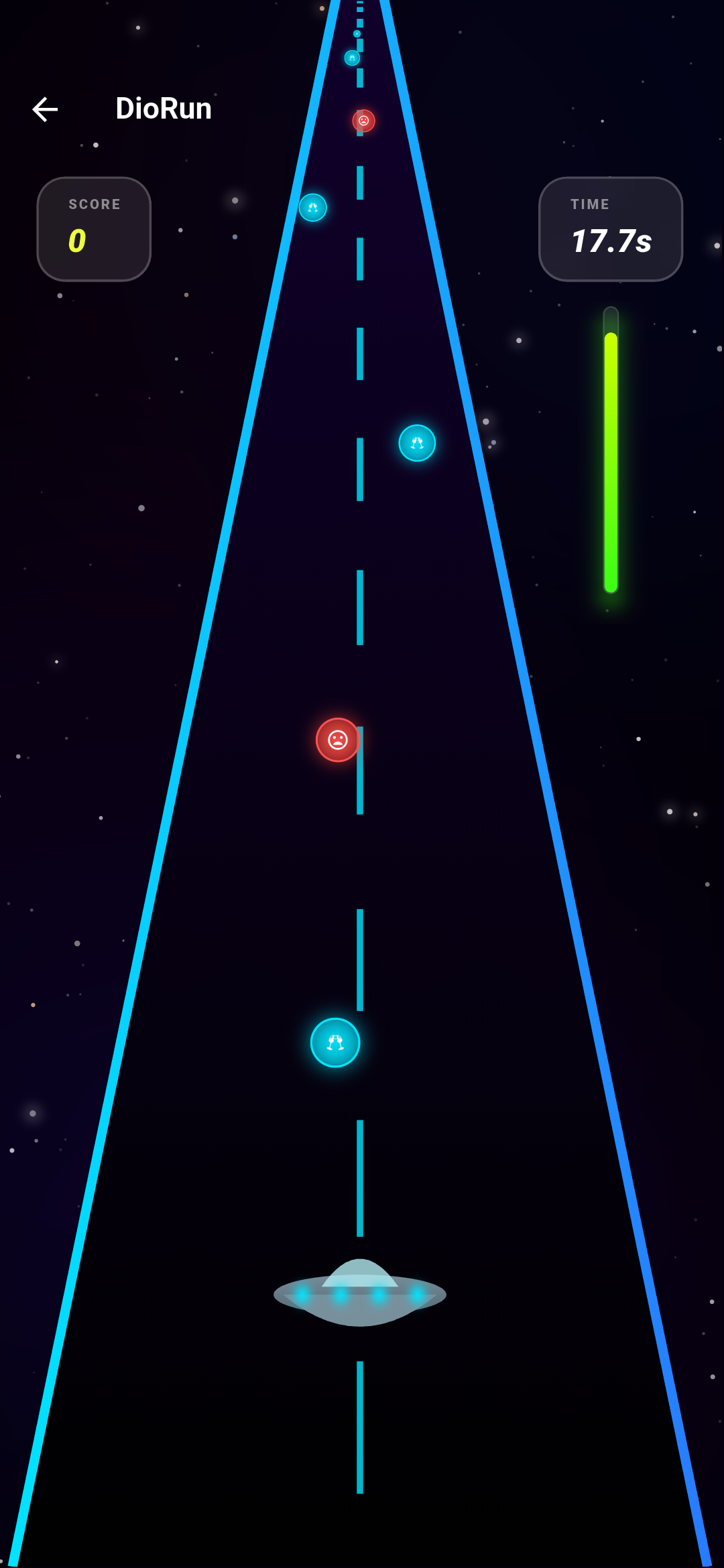 DioRun game screen