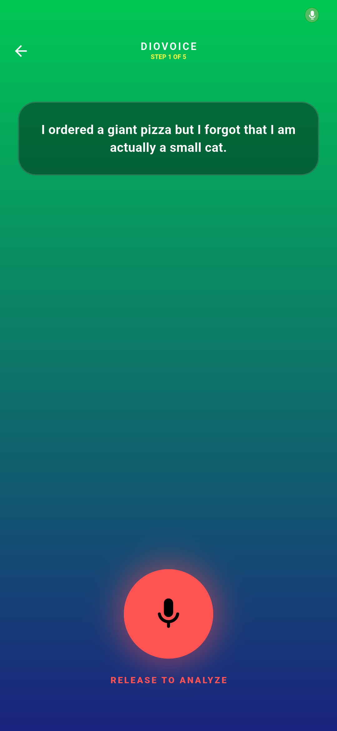 DioVoice game screen